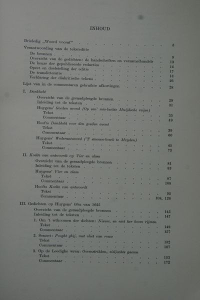 Hooft, P.C.;Tuynman, P.; Zwaan, F.L. - aantekeningen door F.L.Zwaan:  Hoofts Lyriek Deel II  Proeven van Tekst en Commentaar voor de uitgave van Hoofts Lyriek Deel Ii  Gedichten voor Huygens