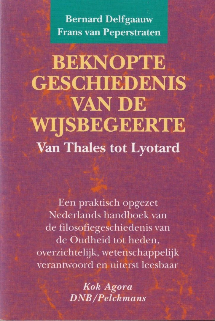 Delfgaauw, Bernard - Beknopte geschiedenis van de wijsbegeerte: Van Thales tot Lyotard