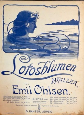 Ohlsen, Emil: - Lotusblummen Walzer. Für Klavier zu 2 Händen