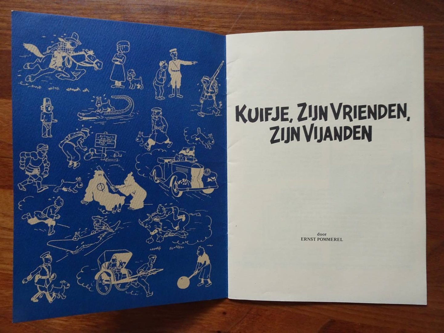 Pommerel, Ernst. - Kuifje in Rotterdam, eerste schrift. Kuifje, zijn vrienden, zijn vijanden.