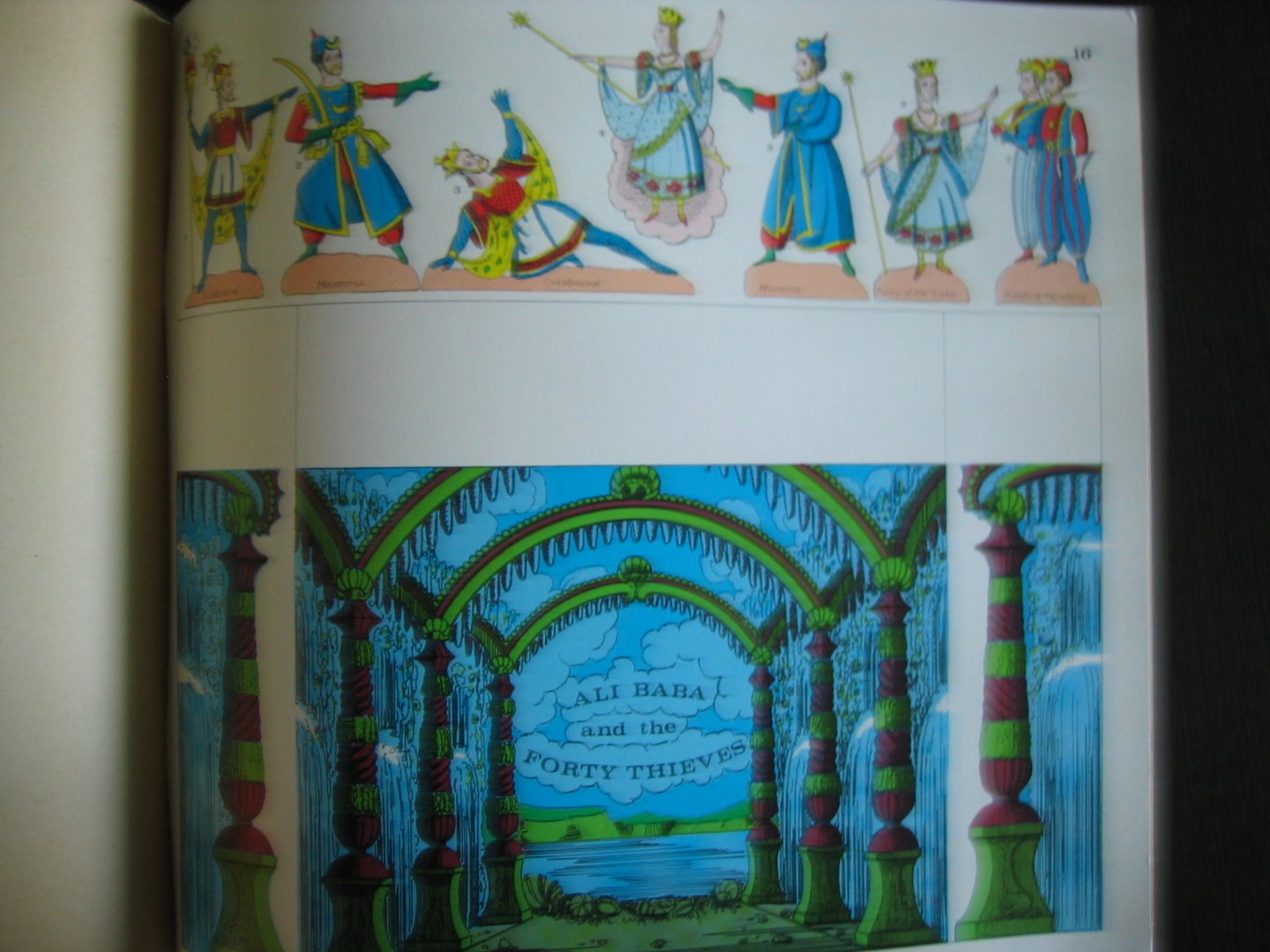 Jackson, Peter - The Juvenile Drama Pollock's Britannia Theatre, with the characters and scenes for Ali Baba and the forty thieves.