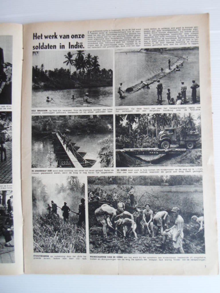 Indie Artikel - Het werk van onze soldaten in Indie, 1pp