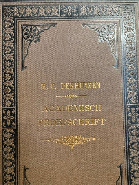 DEKHUYZEN, M.C.., - Het onderzoek van dierlijke weefsels, voornamelijk van het kraakbeen, in het gepolariseerde licht. Academisch proefschrift.