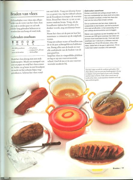 Constant, Jac. G .. met Prachtige Illustraties - Bakken en braden  .. Uit de serie  Lekker koken thuis. De techniek van het koken bakken, fruiten, sauteren en roerbakken. Braden op het vuur, frituren