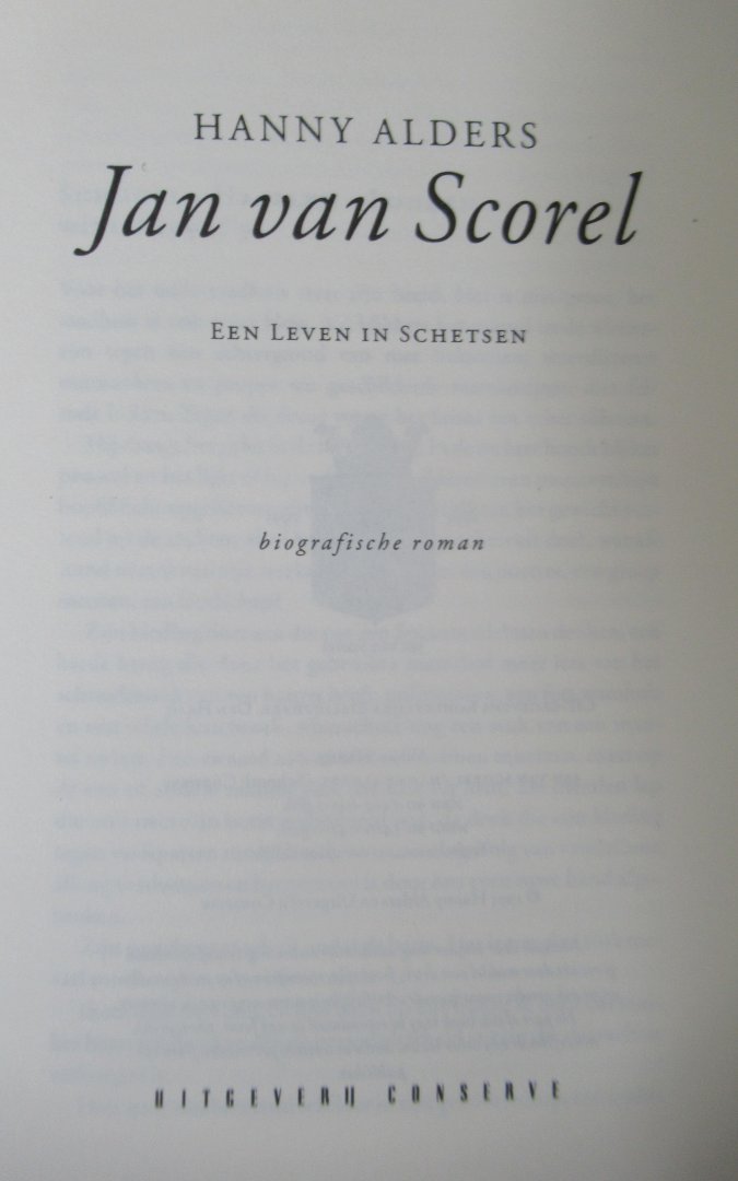Alders, Hanny - Jan van Scorel. Een leven in schetsen