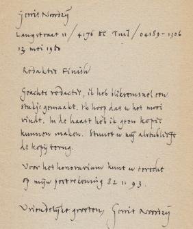 NOORDZIJ, Gerrit - Papier - weet ik veel.