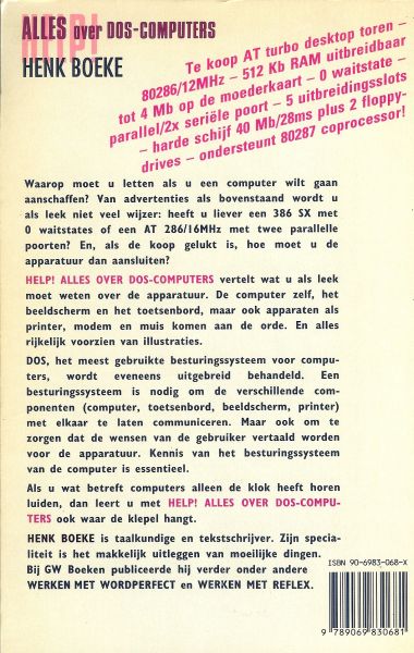 Boeke, Henk - Help! / Alles over DOS-computers
