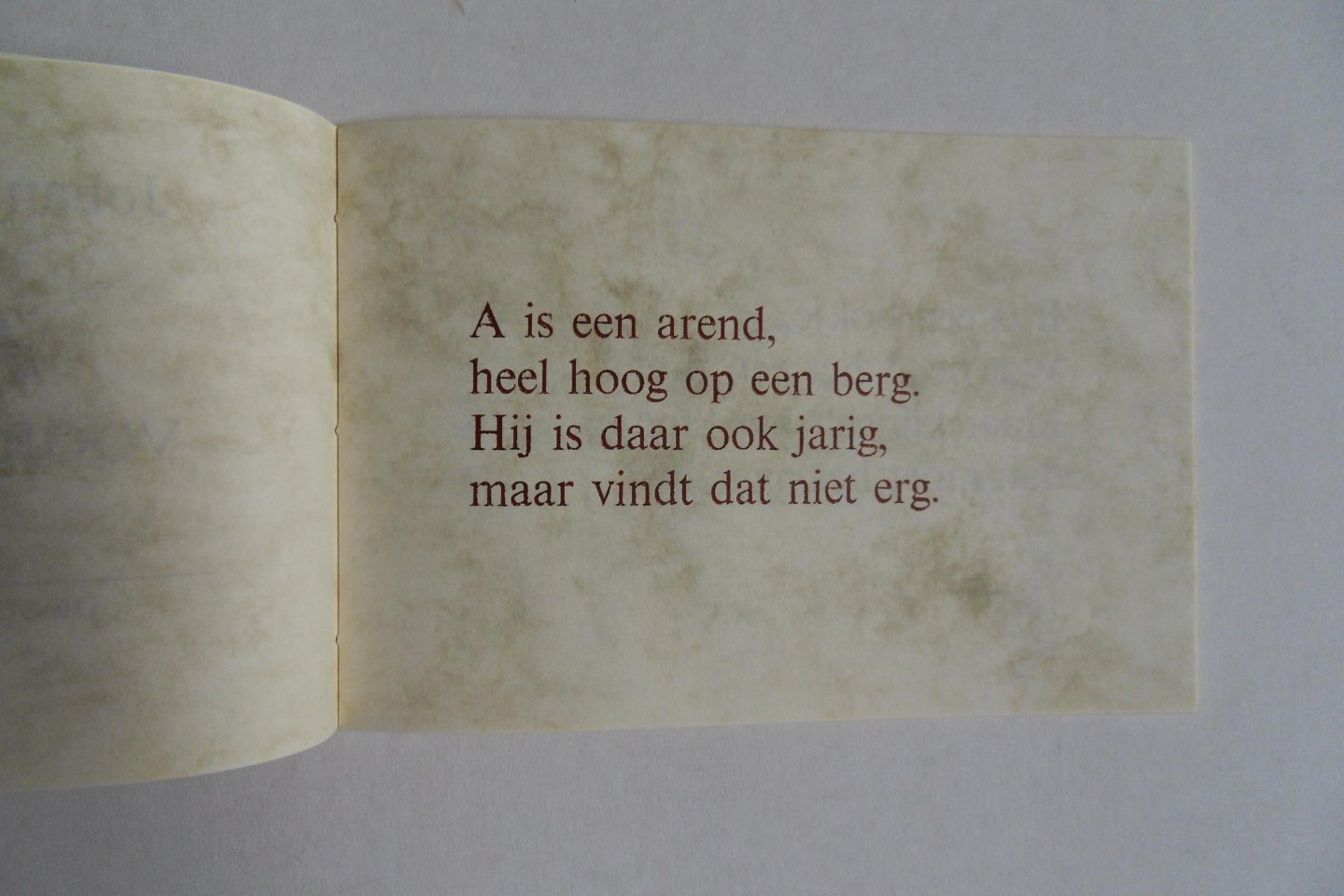 Nieuwenhuizen, Johan van. - ABC voor Florentijntje. [ Beperkte oplage van 50 exemplaren ].