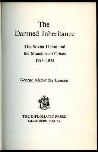 Lensen, George Alexander - The damned inheritance