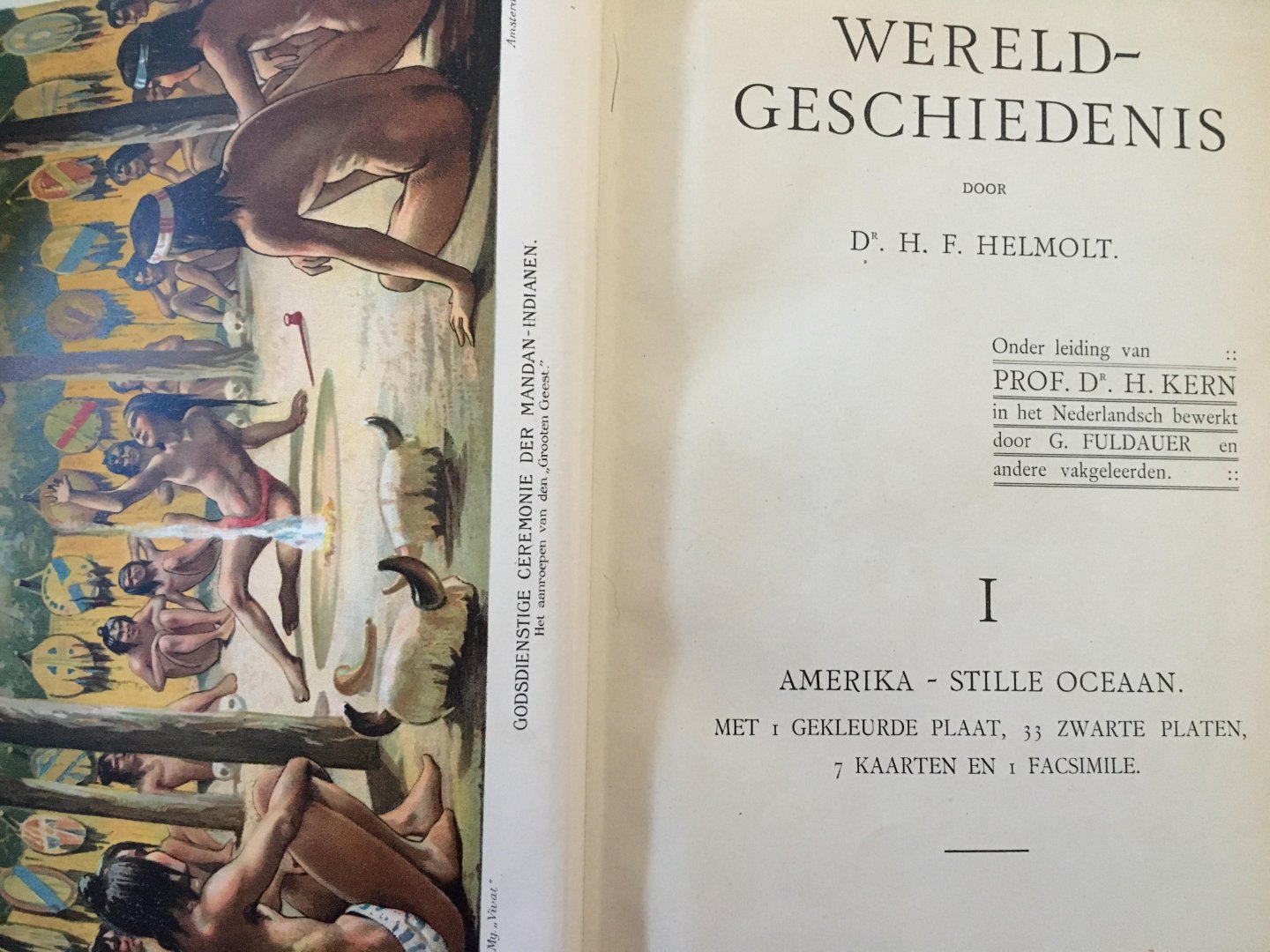 Dr. HF. Helmolt - Helmolt’s Wereldgeschiedenis; Landen en volken der vreemde werelddelen in woord en beeld. Onder leiding van Prof.Dr. H.Kern in het Nederlandsch bewerkt door G.Fuldauer en andere vakgeleerde. 8 delen
