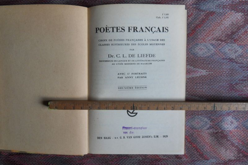 Liefde, C.L. de. - Poètes Francais.