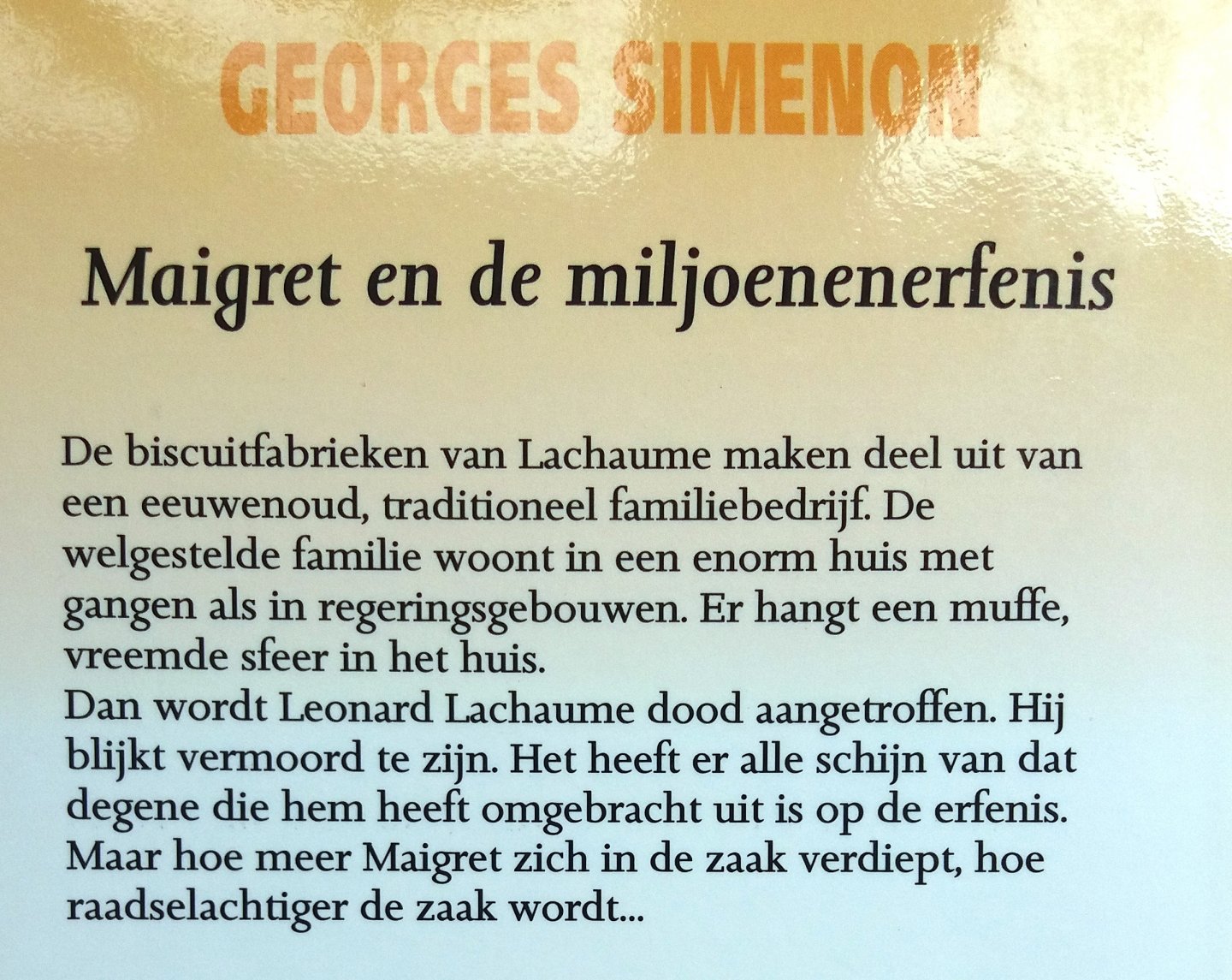 Simenon, Georges - Maigret en de miljoenenerfenis (Zwarte Beertjes 251)