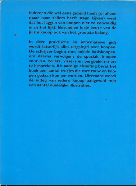 Budworth, Geoffrey ..  Vertaling Fransje Enserink - Het knopenboek, meer dan 101 knopen voor zeilers, vissers, klimmers enz. (met instructieve tekeningen)