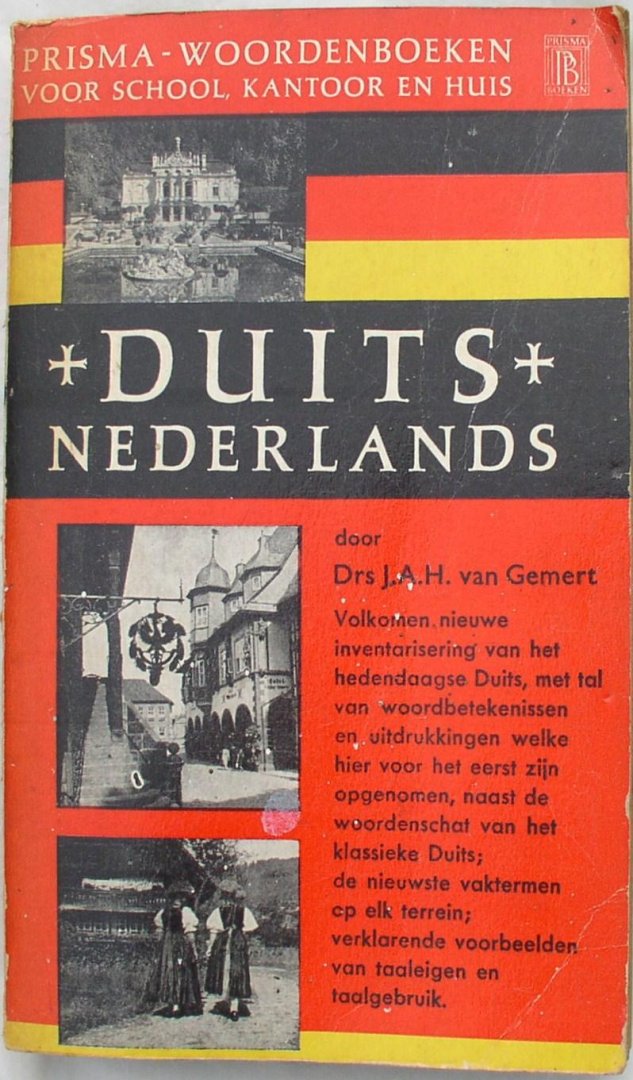 Gemert, Drs. J.a.H. van - prisma-woordenboeken- voor school kantoor en huis / duits nederlands/ D-N 135