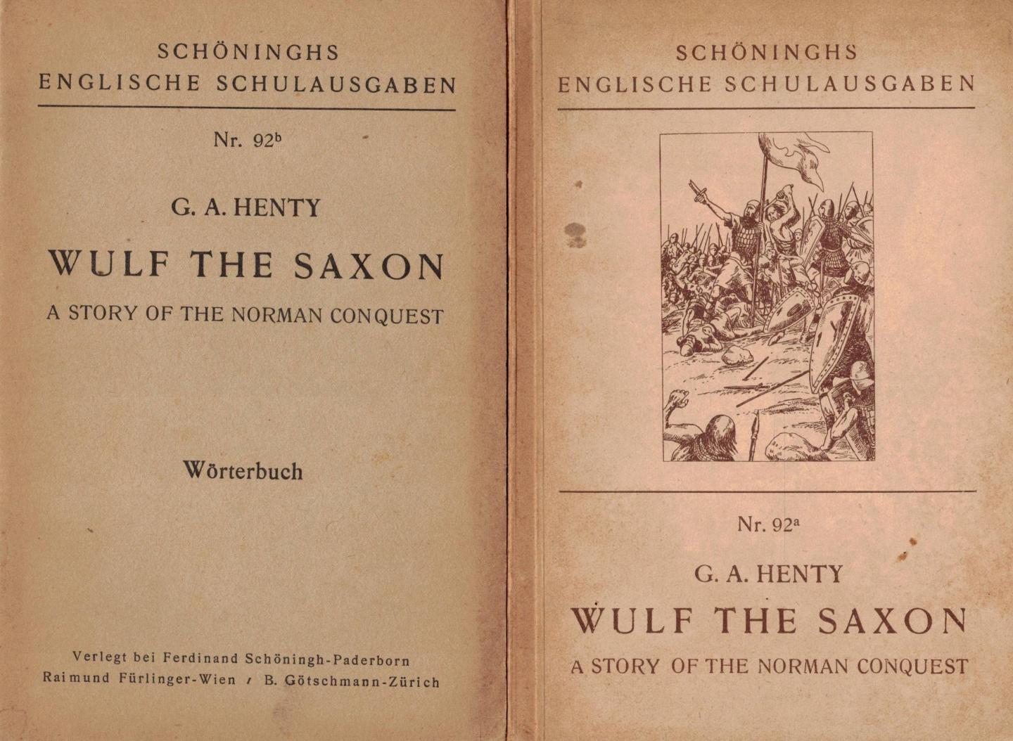 Henty, G.A. - Wulf the Saxon / A story fo the Norman conquest inclusief Wörterbuch (Engels - Duits)