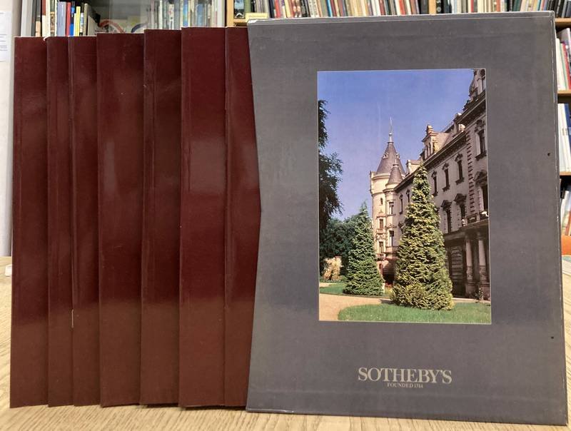 SOTHEBY'S  REGENSBURG. - Die Furstliche Sammlung Thurn Und Taxis - Sotheby's 1993. Band 1: Möbel und Dekorationen; Bd.2: Kunsthandwerk; Bd.3: Keramik & Glas; Bd.5: Möbel und Kostüme; Bd.6: Wein + Eine Einleitung.