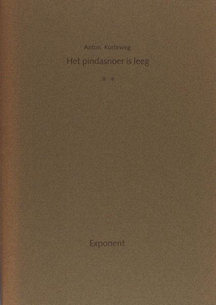 Korteweg, Anton. - Het pindasnoer is leeg. Nieuwe Chinese kwatrijnen en andere korte gedichten.