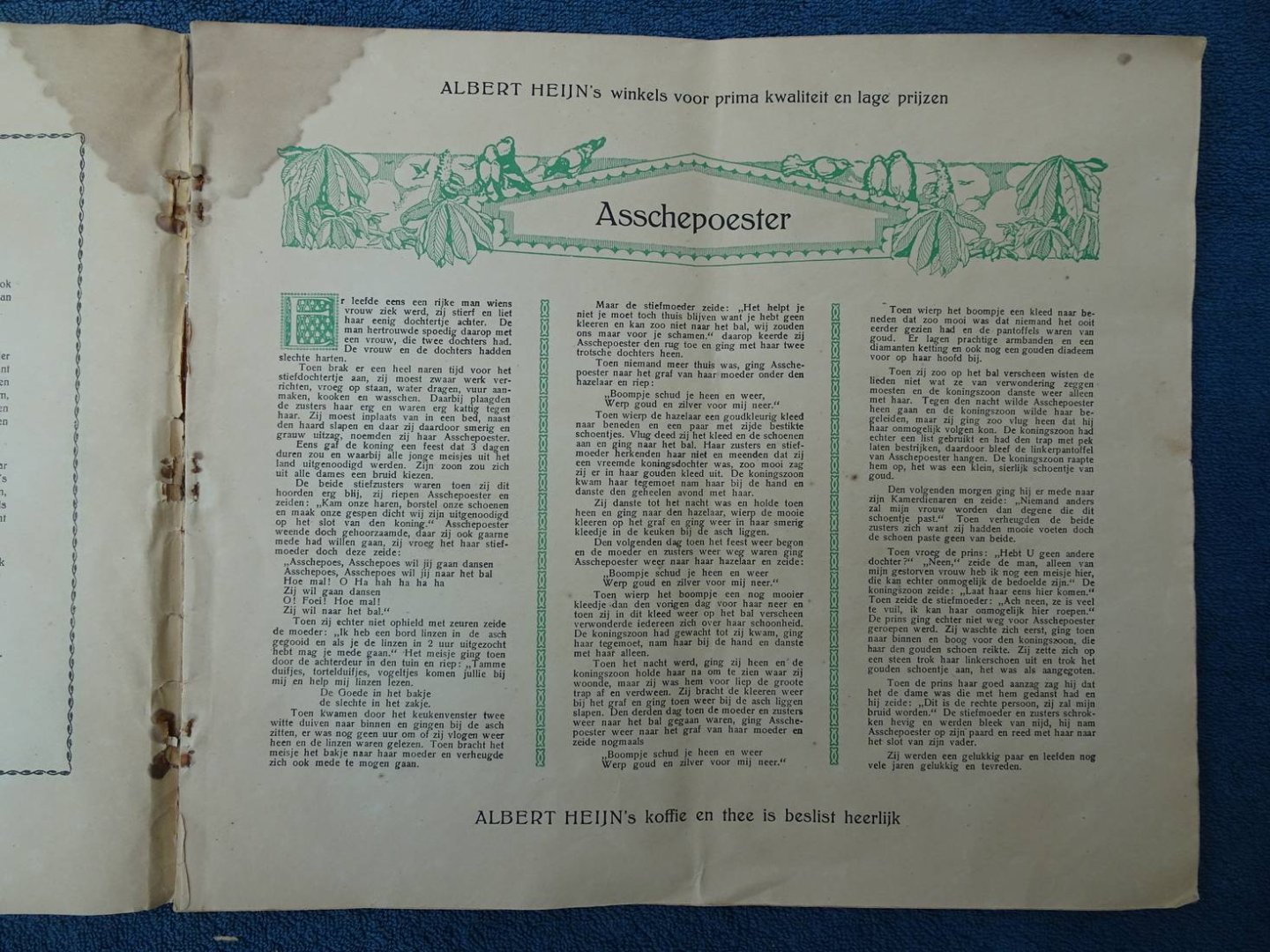 N.n.. - Albert Heijn's Verhaaltjes Kleurboek. Asschepoester.