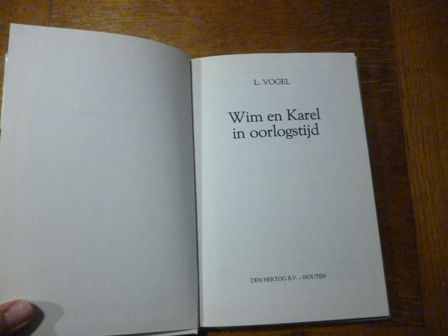 Vogel, L. - Wim en Karel in oorlogstijd