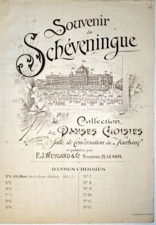 Bino, J.G.: - Souvenir de Schéveningue. Collecvtion de danses choisies exécutées dans la Salle de Conversation du "Kurhaus". No. 1. Pas de quatre (Schottisch)
