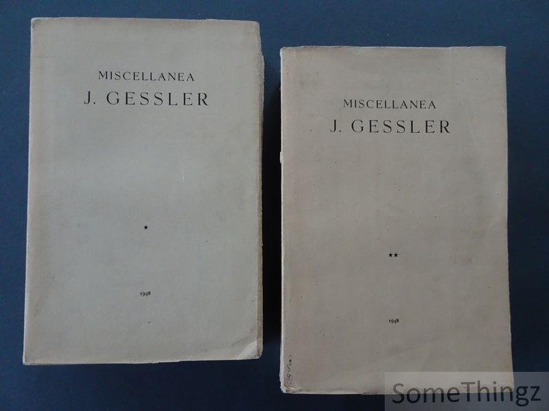 Div. auteurs / Gessler J. [Jan]. - Miscellanea J. Gessler. Deel 1 en 2.