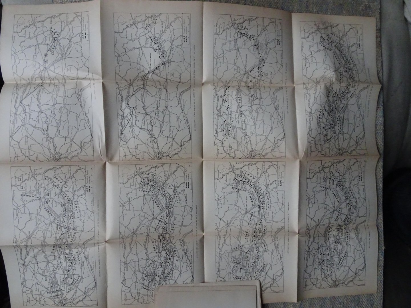 Babin, Gustave - LA BATAILLE DE LA MARNE (6-12 Septembre 1914) Esquisse d'un tableau d'ensemble. Avec 9 cartes.