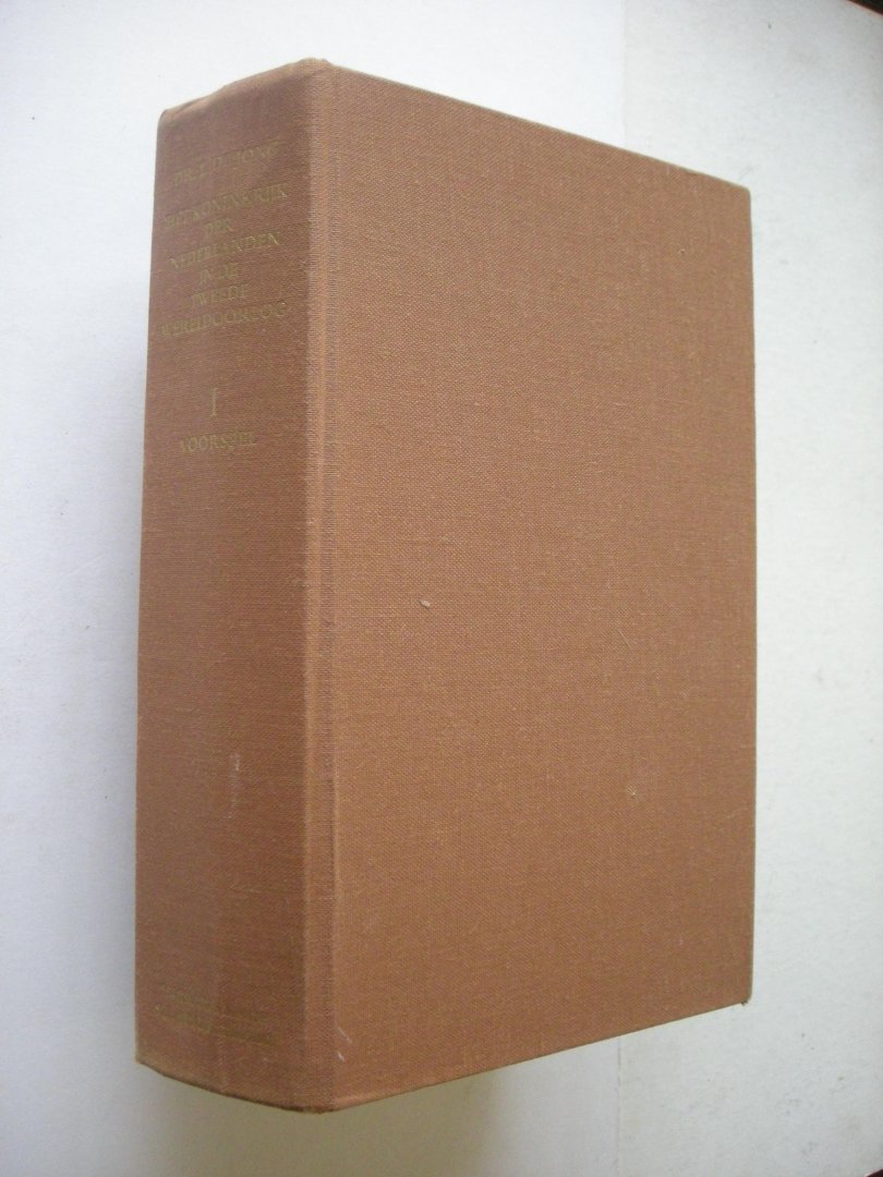 Jong, Dr. L. de - Het koninkrijk der Nederlanden in de tweede wereldoorlog. Deel I - Voorspel