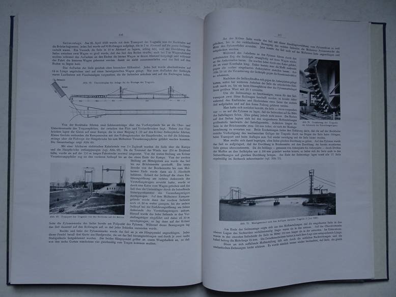  - Strassenbrücke Köln - Mülheim 1927 - 1929. Ausgeführt von den Firmen: Gesellschaft Harkort Duisburg, Maschinenfabrik Augsburg-Nürnberg A.G. and others. Bauleiting: Brückenbauabteilung der Stadt Köln.