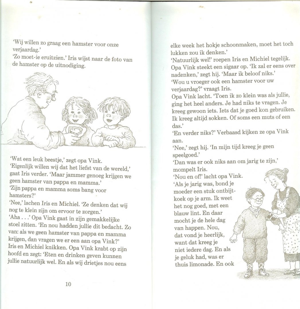 SLEE CARRY & met tekeningen van Dagmar Stam - Hieperdepiep  - Een vrolijk voorleesverhaal over de jarige tweeling Iris  en Michel