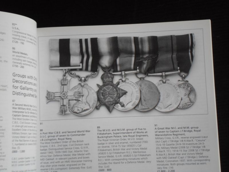 Catalogus Bonhams - Orders, Decorations, Medals, Banknotes, Scripophily and Coins