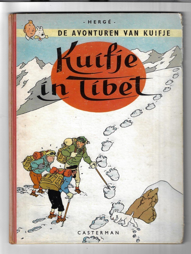 Hergé /(Georges Remi) - Kuifje in Tibet eerste druk 1960 hardcover linnen rug 1960( Laatste album uit de 1e hardcoverreeks.)