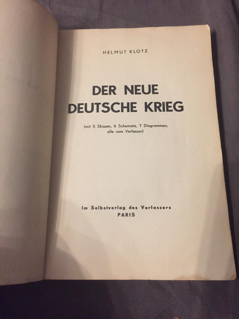 Helmut Klotz - Der neue Deutsche Krieg