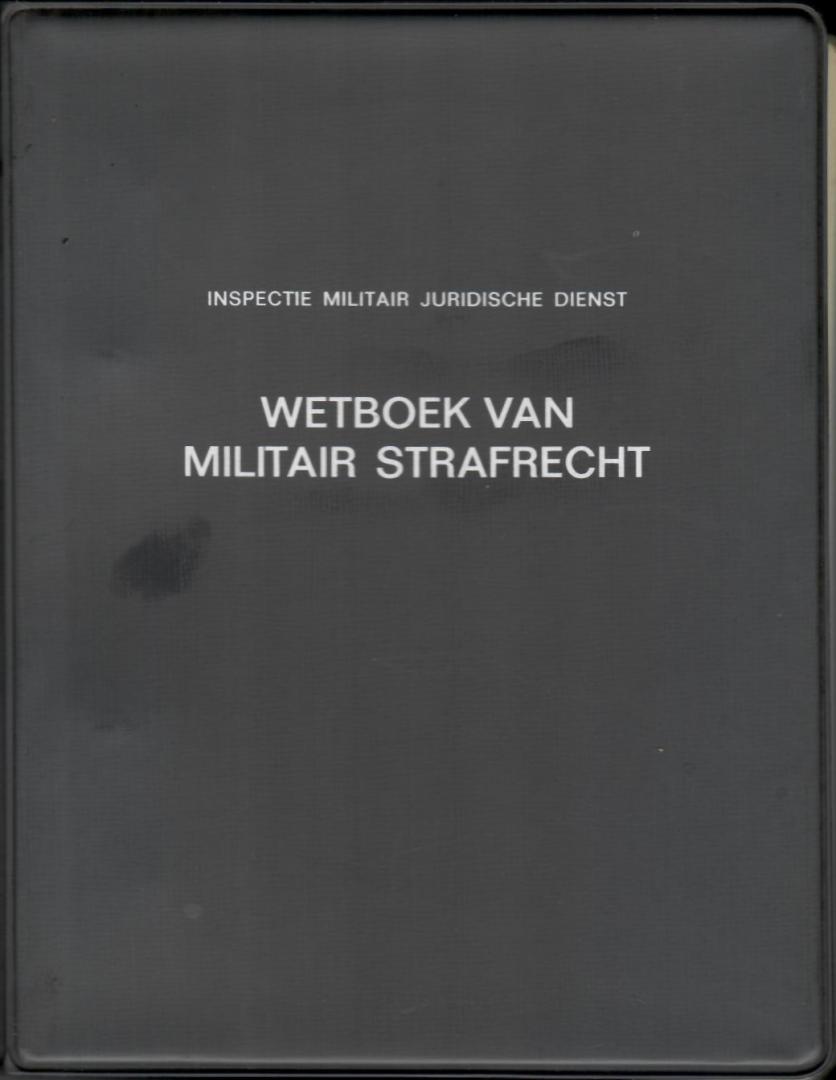 Buurman van Vreeden, Mr. J.Th. van (samenstelling) - Wetboek van militaire strafrecht