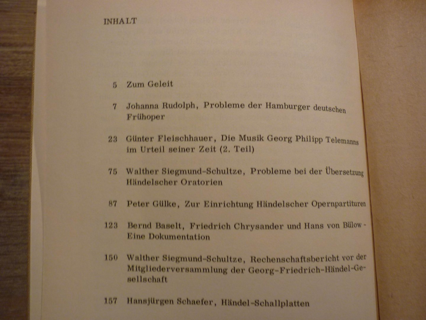 Händel; Georg Friedrich (1685–1759) - Jahrbuch 15./16 Jahrgang 1969/70; herausgegeben von der Georg Friedrich Handel-Gesellschaft
