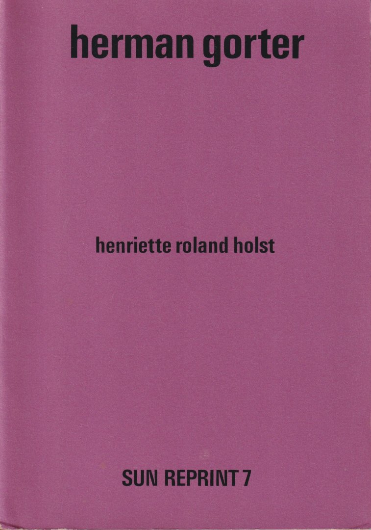 Roland Holst, Henriette - Herman Gorter