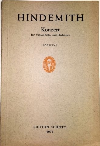 Hindemith, Paul: - Konzert für Violoncello und Orchester
