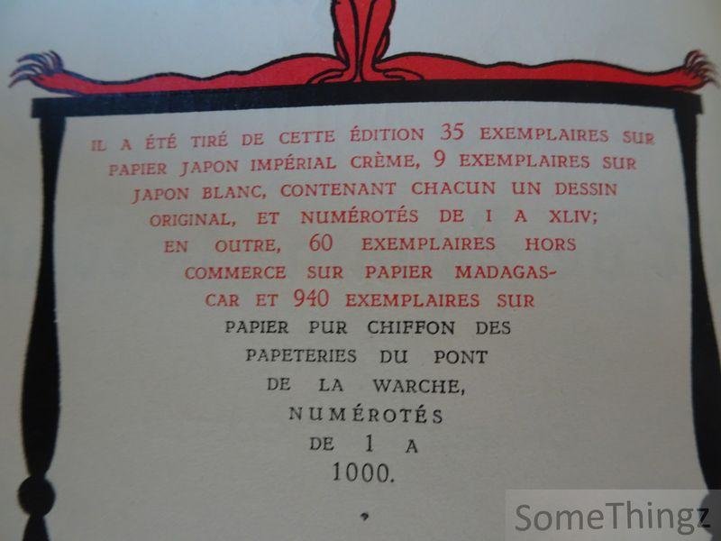 Charles de Coster en René de Pauw (ills.) - La légende d'Ulenspiegel et de Lamme Goedzak. [2 volumes, n° 341 de 1000 exemplaires numérotés.]