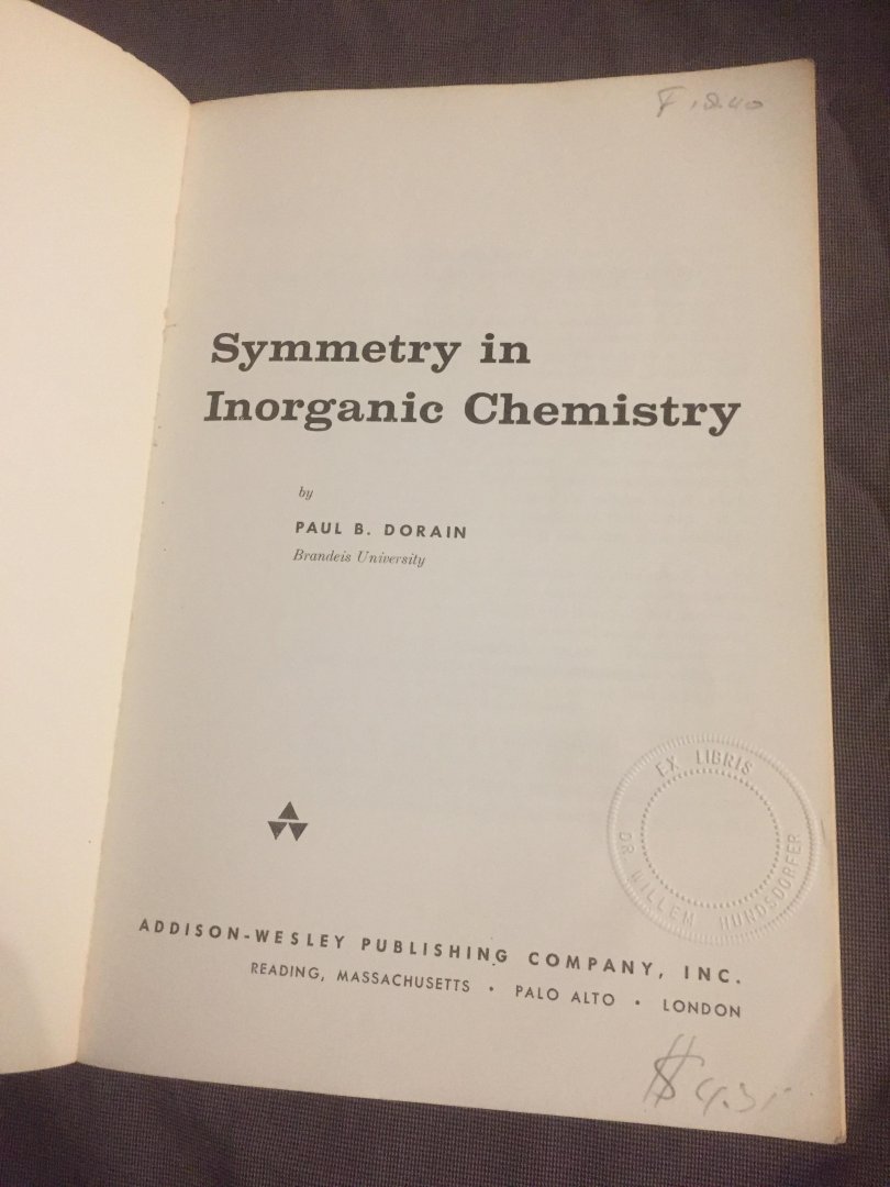 Dorian Paul - symmetry in inorganic chemistry