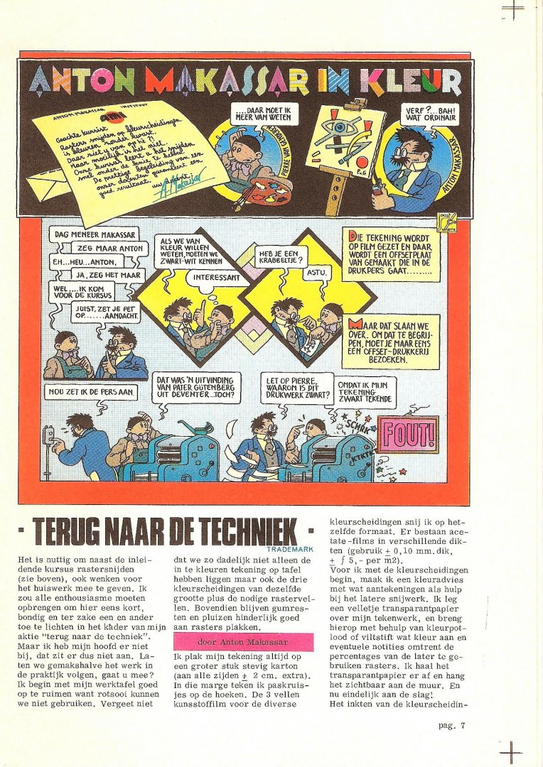 Stripinformatietijdschrift - Inkt presenteert  Tante Leny Exposeert!  Rotterdam  nov./dec. 1975  Joost Swarte e.a.  nieuwstaat
