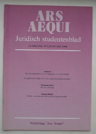 red. - Ars aequi. Juridisch studentenblad. 1990.
