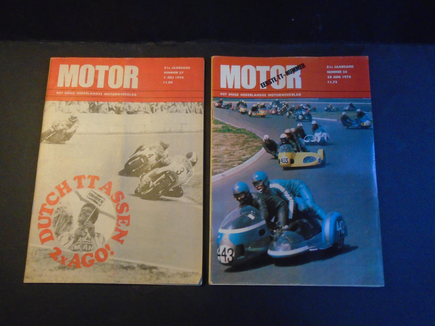 N.v.t. - Motor . Eerste TT-nummer 61 jaargang nummer 26--en nr. 27. 28 juni en 5 juli 1974. TT races.