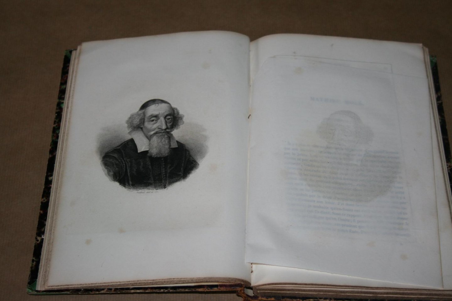  - Génie et Bienfaisance --  Album de Portraits  (o.a. Gutenberg, Buffon, Parmentier, Cuvier etc.)