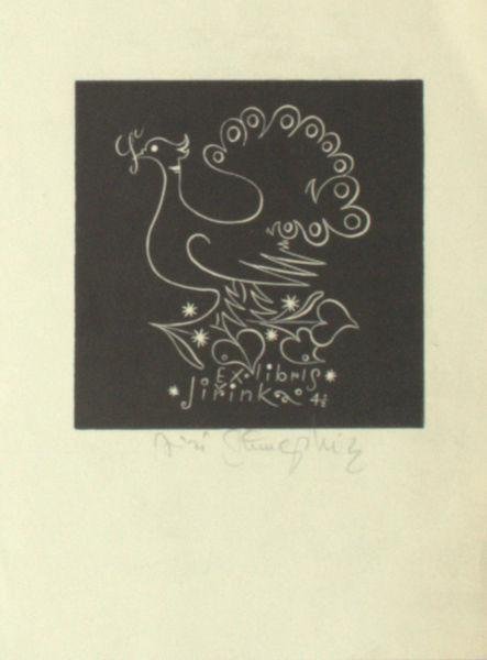 Svengsbir, Jiri. - Exlibris voor Jirinka.