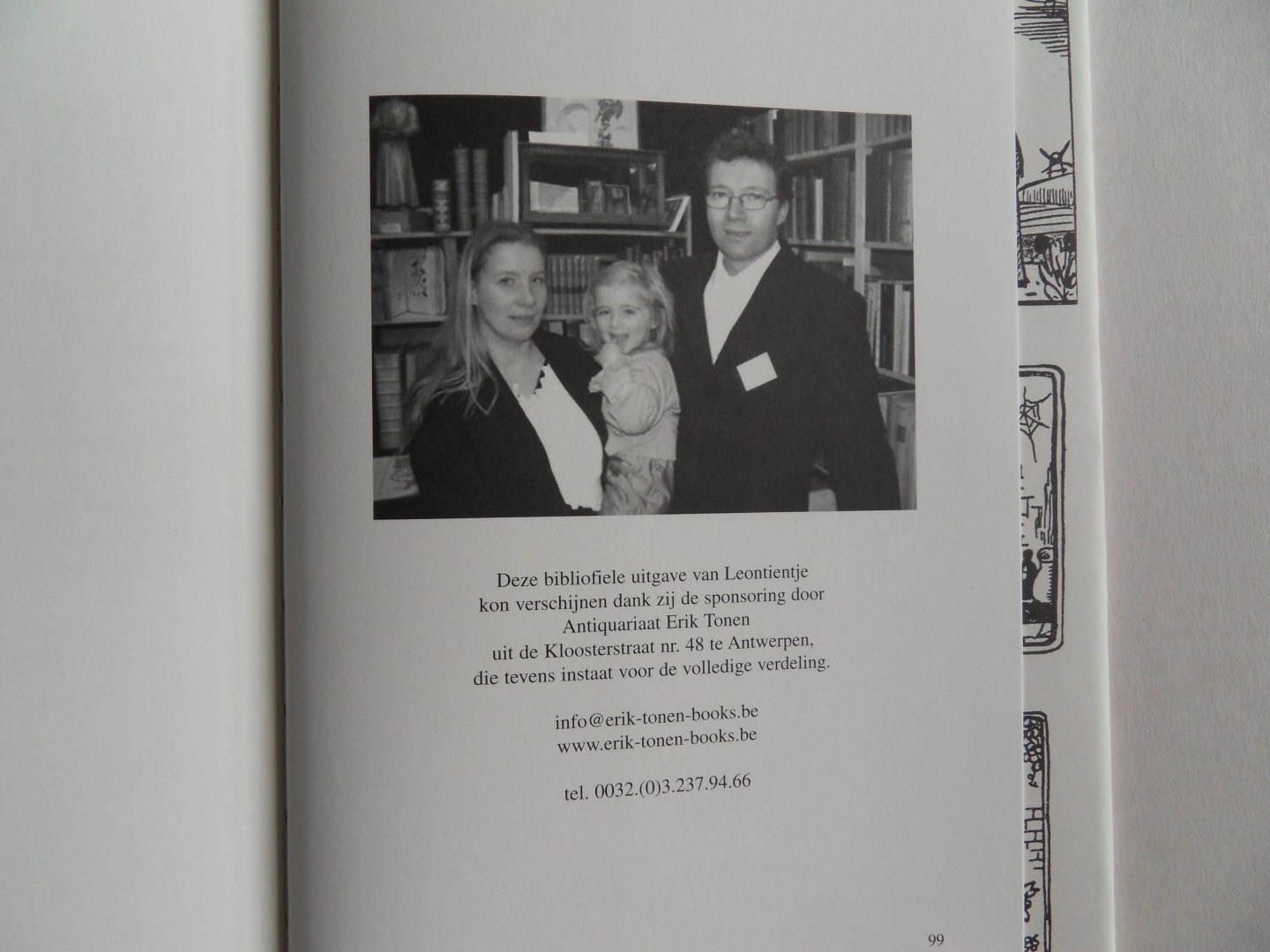 Timmermans, Felix; Veterman, Eduard. [ GESIGNEERD door Gommaar Timmermans en Wim de Cock ]. - Leontientje. - Toneelspel in drie bedrijven (tien taferelen). [ Genummerd exemplaar 13 / 100 = van de Arabisch genummerde exemplaren ].