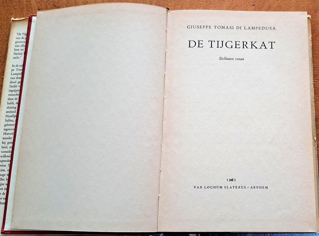Lampedusa, Giuseppe Tomasi di - De tijgerkat. Siciliaanse roman