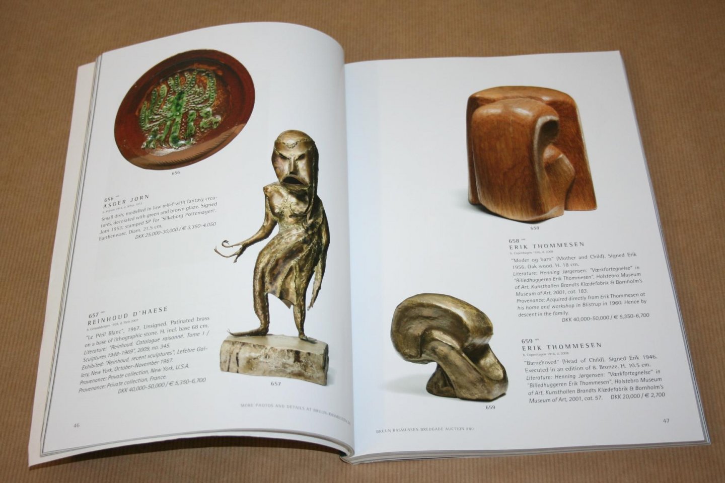  - Bruun Rasmussen  -- Modern Art International Auction 880