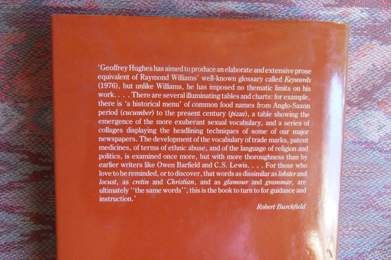 Hughes, Geoffrey. - Words in Time. - A Social History of the English Vocabulary.