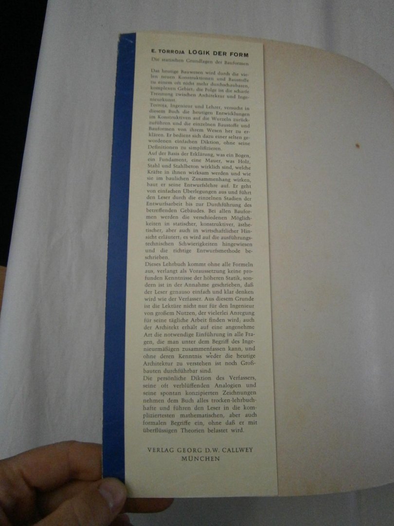Torroja, E. - Logik der Form