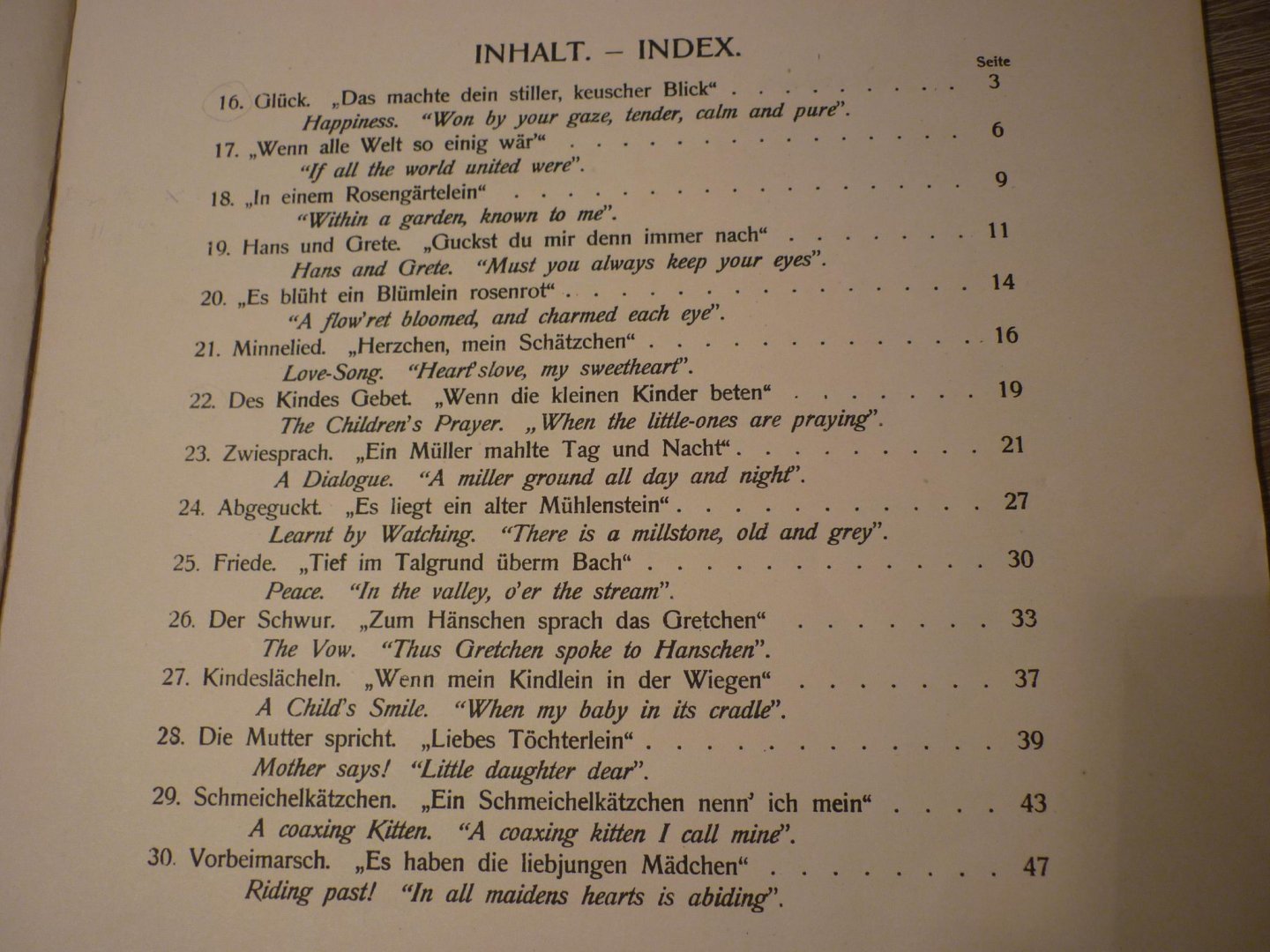 Reger; Max (1873–1916) - Schlichte Weisen op. 76; Heft 2; Nr. 16-30  voor: Zangstem (middel), piano