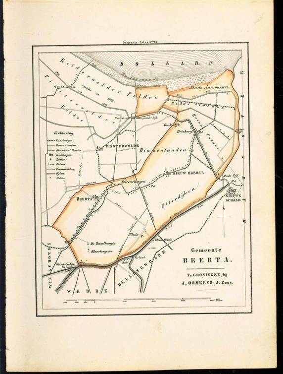 Fehse, C. - (GEMEENTE KAART - MUNICIPALITY MAP) - Beerta